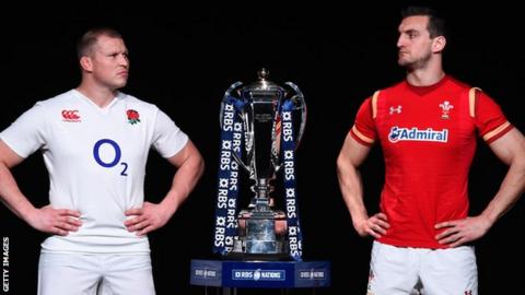Dylan Hartley and Sam Warburton with the Six Nations trophy