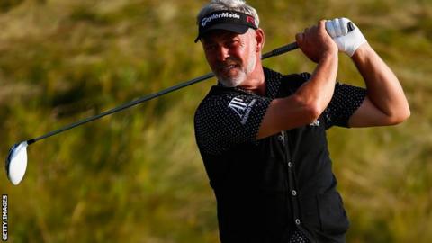 Darren Clarke shot a two under par round of 69 on the opening day of the Danish Open
