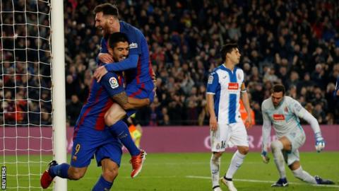 Luis Suarez and Lionel Messi