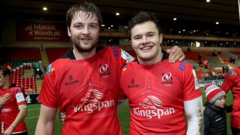 Iain Henderson and Jacob Stockdale were part of the Ulster team which defeated Leicester Tigers at Welford Road last season