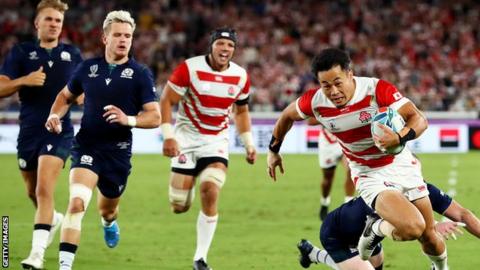 Scotland lost to Japan in a match that had been under threat due to extreme weather