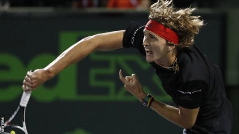 Alexander Zverev will meet Pablo Carrena Busta in the Miami Open semi-final