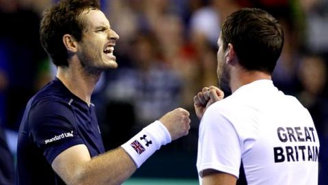 Andy Murray and Leon Smith