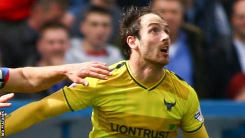 Oxford United striker Danny Hylton