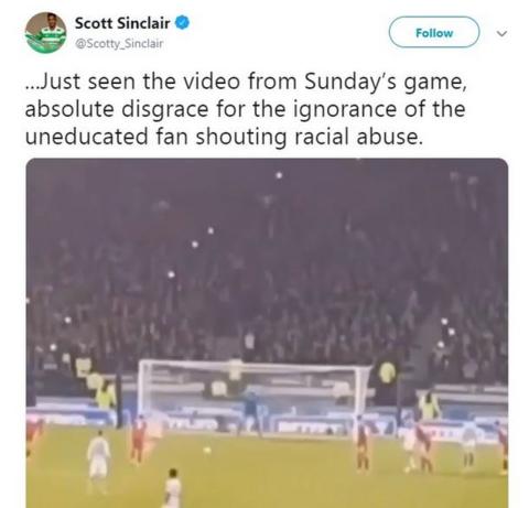 Scott Sinclair Twitter post