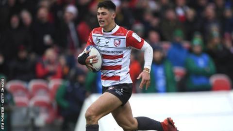 Welsh teenager Louis Rees-Zammit now has eight tries from his first 11 senior appearances for Gloucester