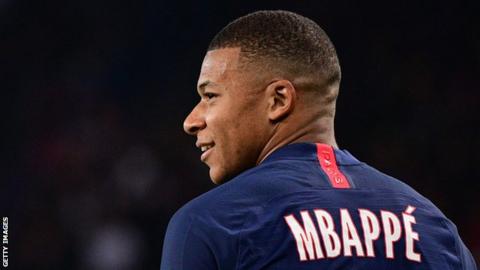 Paris Saint-Germain striker Kylian Mbappe