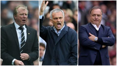 Steve McClaren, Jose Mourinho and Dick Advocaat