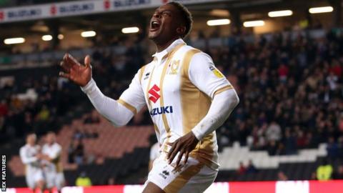 Kieran Agard of MK Dons