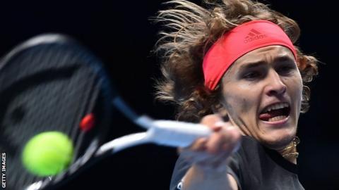 ATP Finals: Alexander Zverev beats John Isner to set up Roger Federer