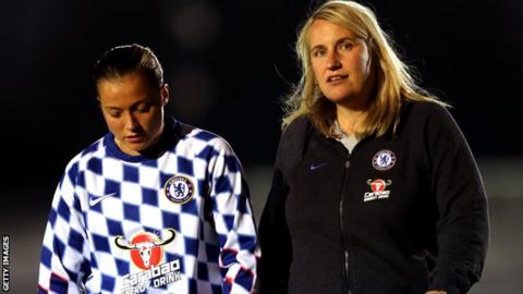 Emma Hayes (right)