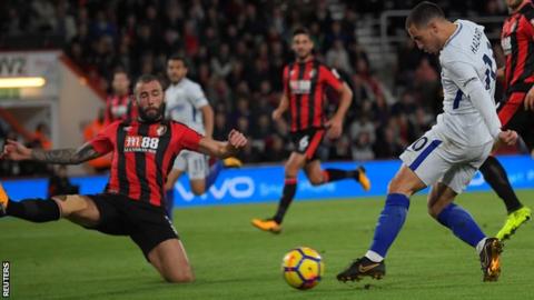 Eden Hazard scores for Chelsea