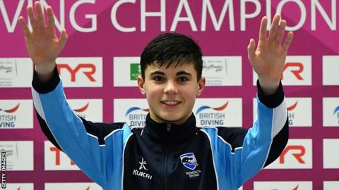 Matthew Dixon celebrates winning the British title