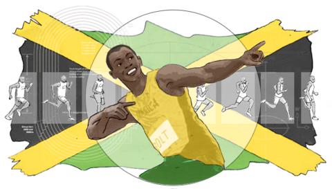 usain bolt champion sprinter career eight olympic charts widely acknowledged greatest