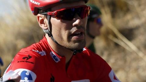 Tom Dumoulin during stage 19 of the Vuelta