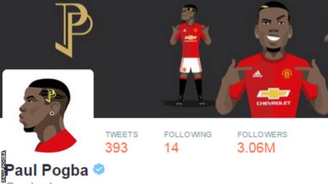 paul pogba on twitter - zlatan ibrahimovic instagram followers