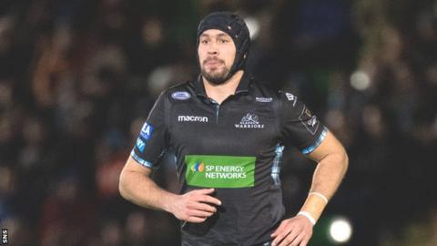 Kiran McDonald in action for Glasgow