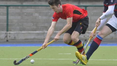 Jonny McKee put Banbridge ahead against Saint Germain at Havelock Park