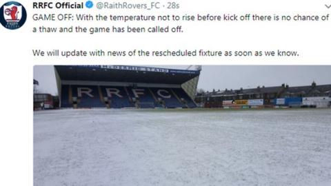 Raith Rovers broke the news on Twitter