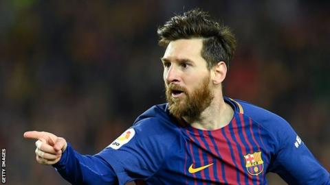Argentina and Barcelona forward Lionel Messi