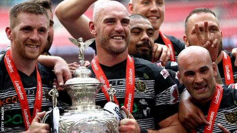 Hull FC with the Challenge Cup