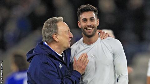 Neil Warnock with Victor Camarasa