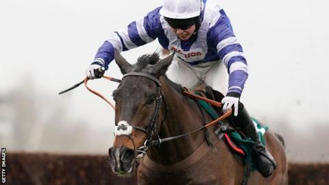 Frodon winning at Cheltenham in March 2019