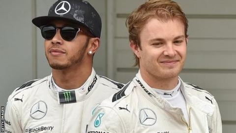 Lewis Hamilton and Nico Rosberg