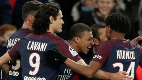 Paris St-Germain celebrate