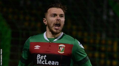 Robbie McDaid scored his sixth league goal of the season to put the Glens 2-1 ahead