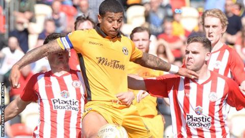 Joss Labadie in action against Accrington Stanley