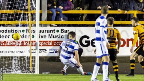 Kerr Waddell's odd own goal gave the home side maximum points