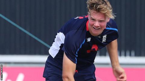 Ben Charlesworth in action for England under-19s