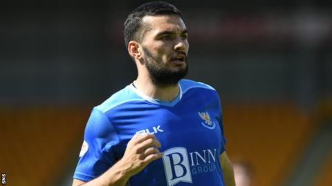 Tony Watt in action for St Johnstone