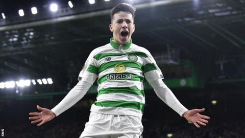 Celtic forward Mikey Johnston