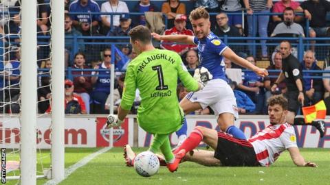 Ipswich forward Luke Garbutt