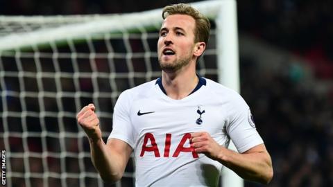 Tottenham striker Harry Kane