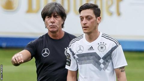 Joachim Loew and Mesut Ozil