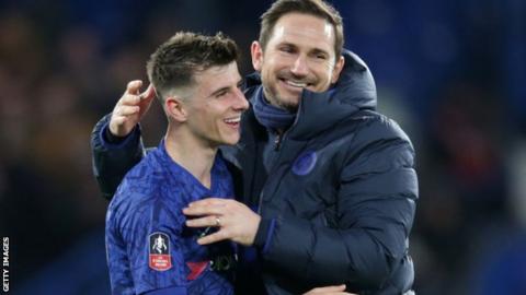 Mason Mount with Frank Lampard