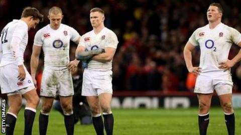 England looks dejected after the final whistle