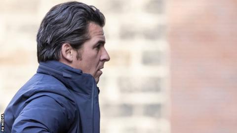 Joey Barton arrives at Barnsley Magistrates' Court on 9 October