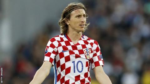 Real Madrid midfielder Luka Modric