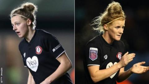 Yana Daniels (left) and Jasmine Matthews (right) have made a combined 34 appearances for Bristol City this season.