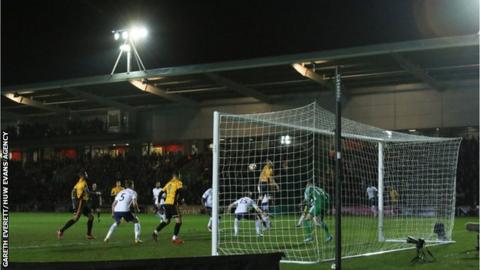 Newport v Spurs at Rodney Parade