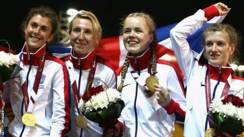 Olivia Breen, Georgie Hermitage, Maria Lyle and Sophie Hahn