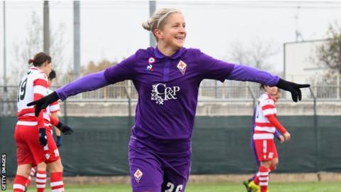 Lana Clelland plays her club football with Fiorentina in Italy