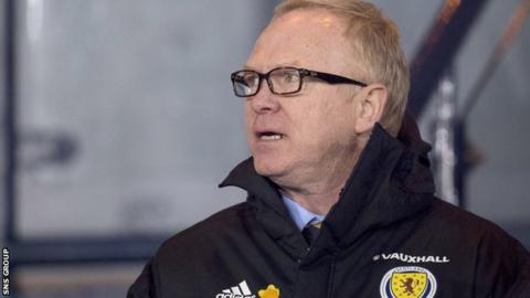 Scotland manager Alex McLeish