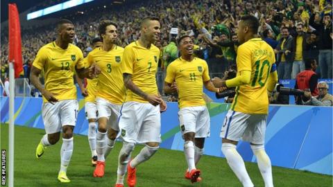 Neymar celebrates