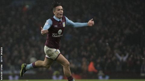 Aston Villa winger Jack Grealish's goal was his fourth for the club, but his first matchwinner