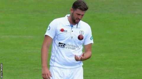 Derbyshire fast bowler Ben Cotton